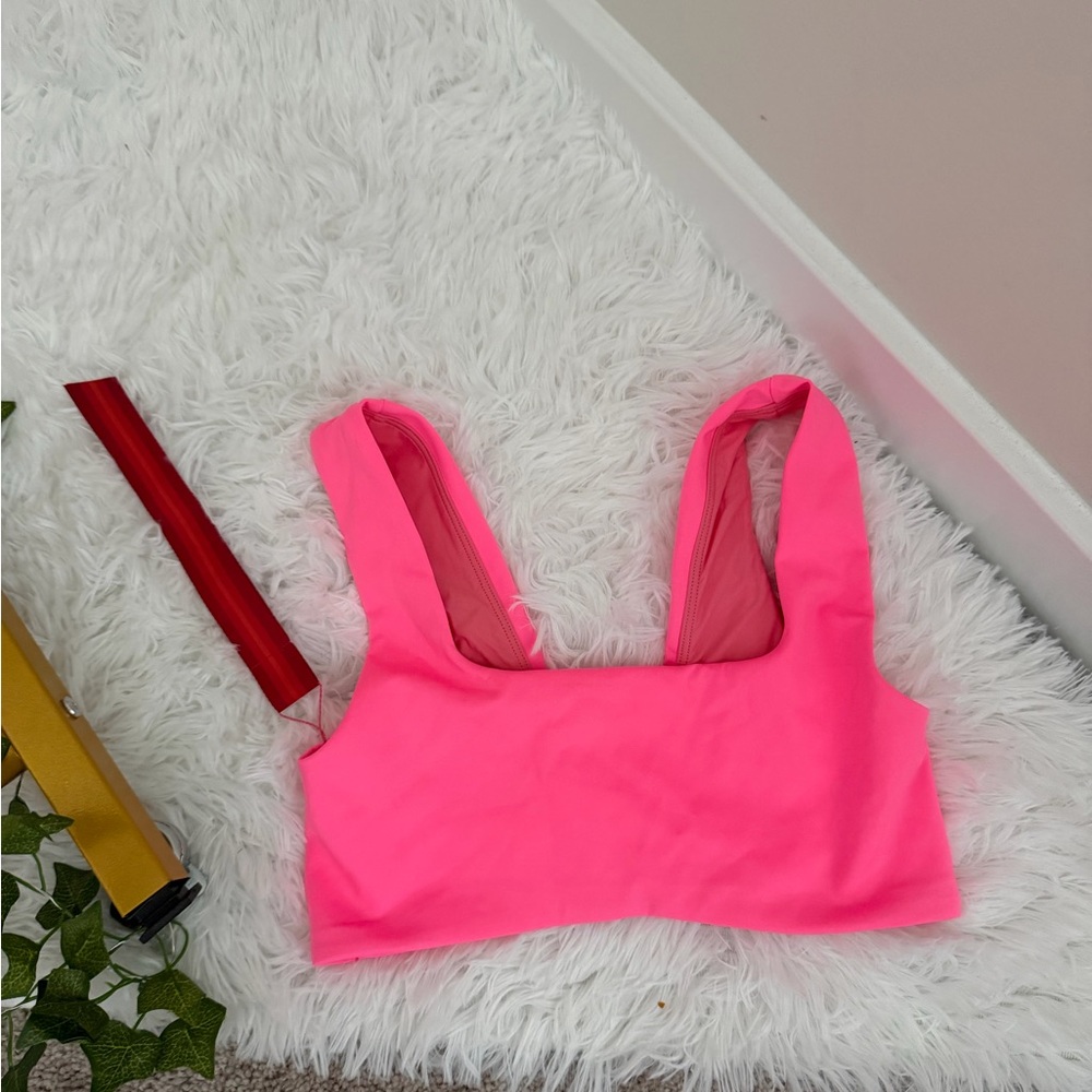 💖 Left On Friday Hi Dive Top | Size S | Neon Pink Glow